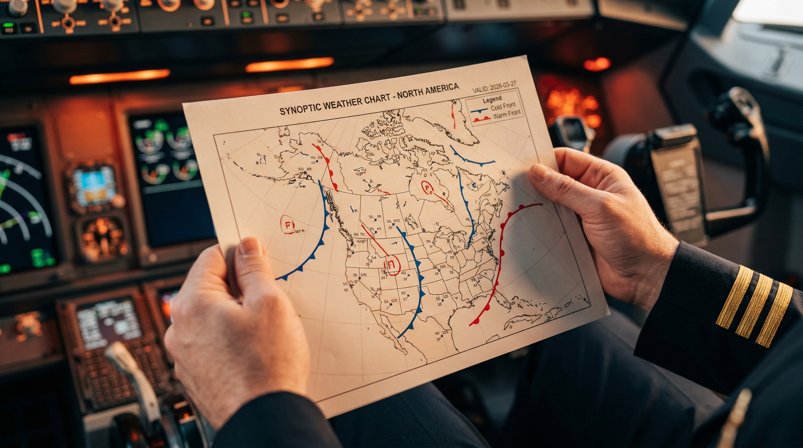 Synoptic weather chart